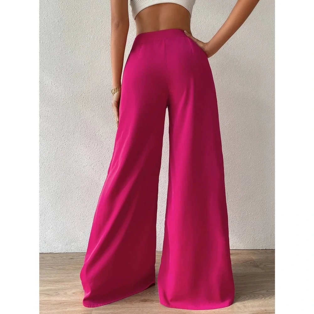 High Waist Wide Leg Pants black - Picture 5 of 12